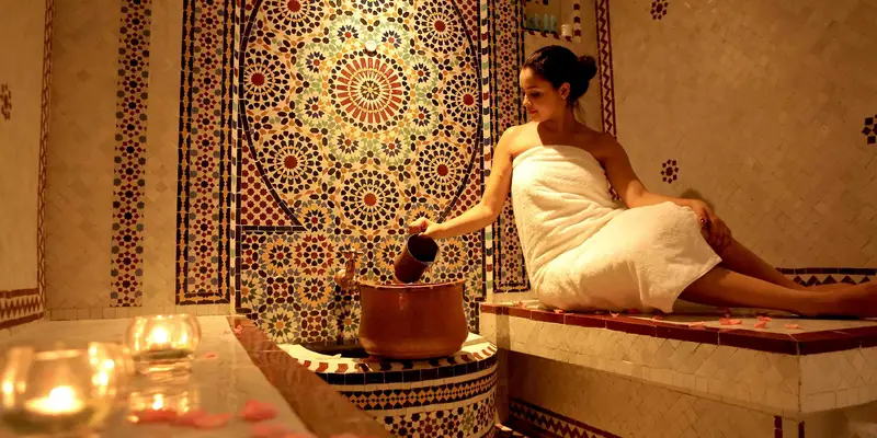 الاستحمام في الحمام المغربي في المنام