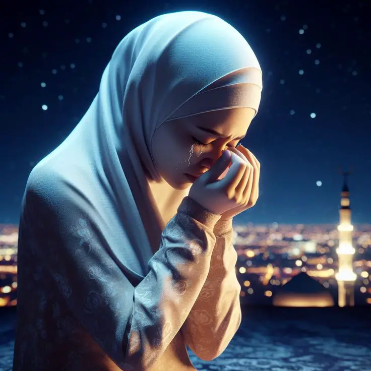 البكاء مع الدعاء في المنام