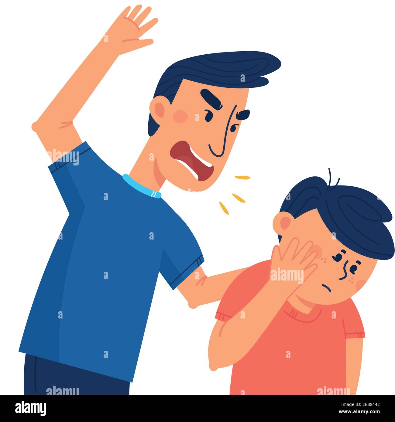 الاب يضرب ابنه في المنام